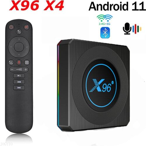 Nuevo X96 X4 Android 11 Amlogic S905X4 Smart TV Box 8K / 2021M Media Player TV decodificador con BT4.1 Wifi de doble banda para