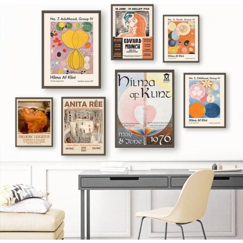 Vintage Girl Tree Hilma Af Klint Abstract Wall Art Canvas Painting Nordic Posters And Prints Wall Pictures For Living Room Decor
