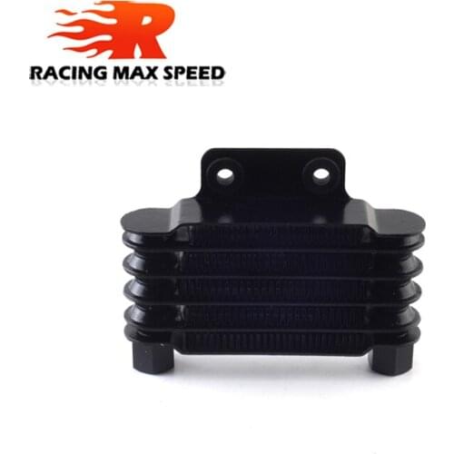 High Quality Universal Motorcycle Small Oil Cooler 158 mm 5 row silver and black SO-02