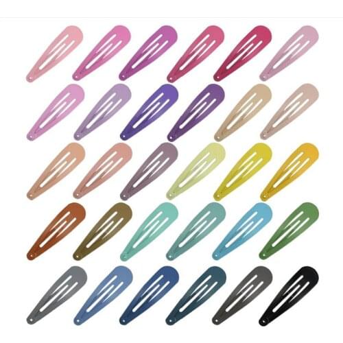 Fashion 5cm Hair Clips for Girls Hair Accessories 30PCS/50PCS/100PCS Hollow Water Drop Barrettes Hairclip Hairpins Headwear Gift