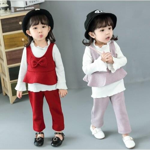 2018 new spring autumn/winter/summer Girls Kids Boys vest suit comfortable cute baby Clothes Children Clothing