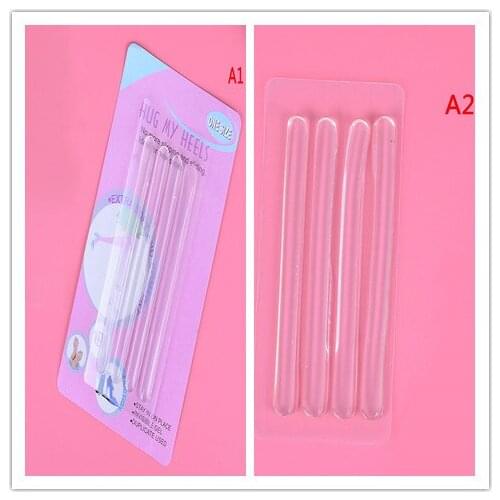 4 Pcs Silicone Gel Shoe Heel Inserts Pads Chic Cushion Liner Grips Useful Foot Care Tool