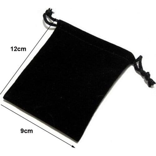 50pcs/lot 9*12 cm Colorful Drawstring Velvet Pouch Bag For Jewelry Gift Bags & Pouches Wedding Decoration Gift Packaging Bag