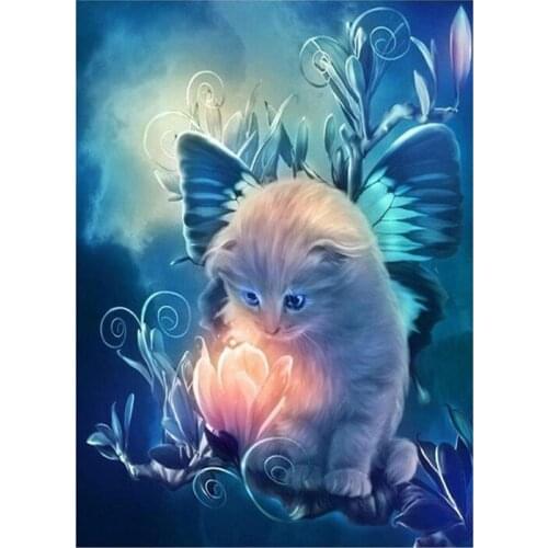 5D Diamond Embroidery DIY 5D Diamond Painting Cat Unfinished Home Decor Full Embroidery Diamond Mosaic Cross Stitch