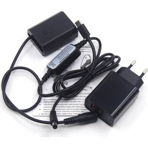 NP-FZ100 NPFZ100 USB Type-C Power Bank Cable+PD Charger for Sony Alpha 9 A9 ILCE-9 ILCE-7M3 A7RIII A7 III ILCE-7M3 A6600