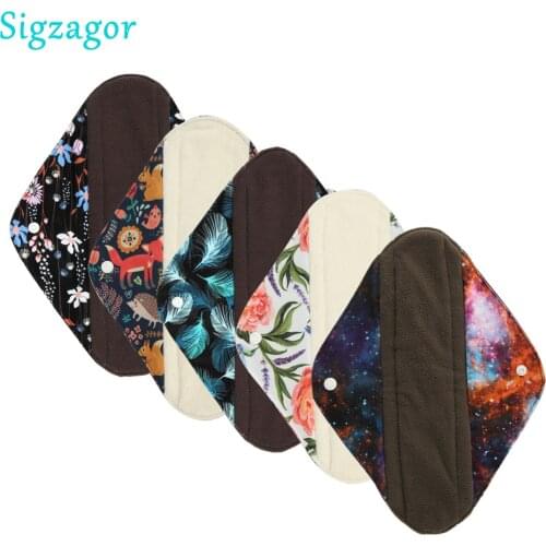 [Sigzagor]1 Large Heavy Reusable Washable Cloth Pad Menstrual Sanitary Pad 12in 30cm Heavy Flow