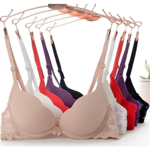 Mozhini sexy lace bra Convertible Straps smooth underwear Bra Seamless Small breast push up bra together small bust t shirt bra