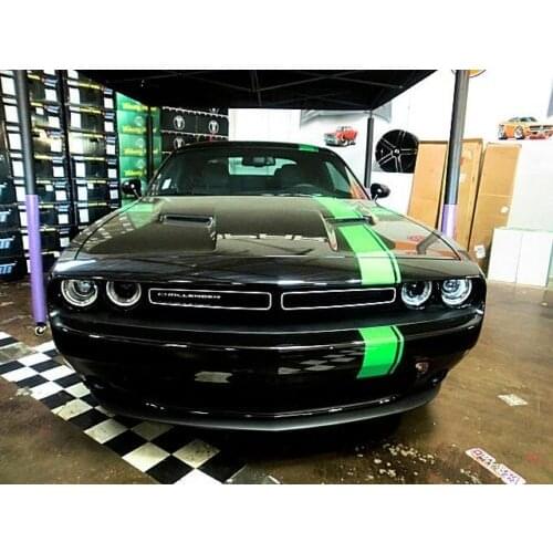 For Dodge Challenger Mopar Style Racing Stripe Kit Graphic Decal Sticker 1015 Car Styling Hood Roof Truck