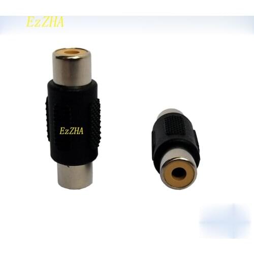 EzZHA 1PC New Useful RCA Joiner Coupler Plug Single RCA Female to Female Audio Video AV Cable Adaptor Connector