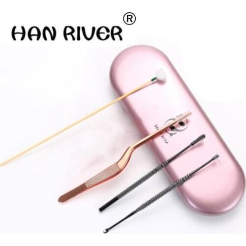 HANRIVER Dig earwax spoon dig ear device adopt ear kit pick button earwax tweezers