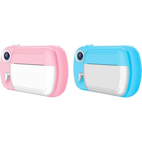 Instant Print Camera For Kids 1080P 3.5 Inch Color Screen Digital Video Camera With Paper Film And 32GB SD Card