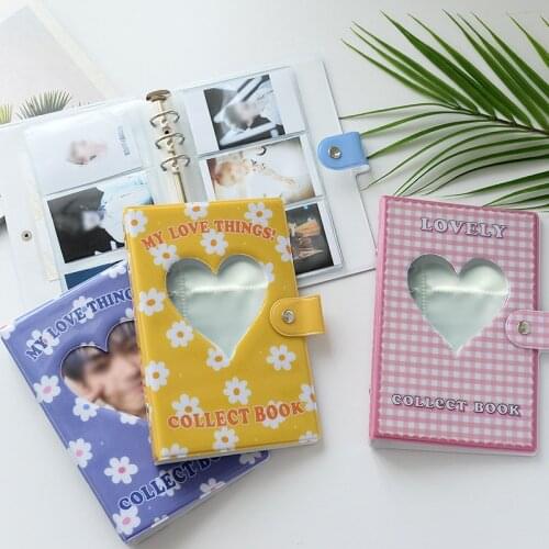 3 Inch 150 Pocket Hollow Love A6 Album Card Holder Photo Card Holder Business Card Collection Book Card Pocket Photo Albums 2021