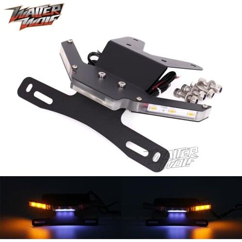 License Plate Bracket For KAWASAKI NINJA 250 300 13-17 Z250 Z300 Motorcycle Number LED Tail Tidy Fender Eliminator Accessories