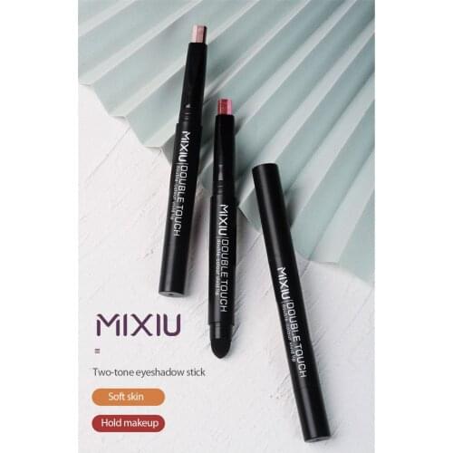 Lazy Eyeshadow Stick Pearlescent Fine Shimmering Earth Color Peach Blossom Makeup Novice Beginners With Sponge Head TSLM1