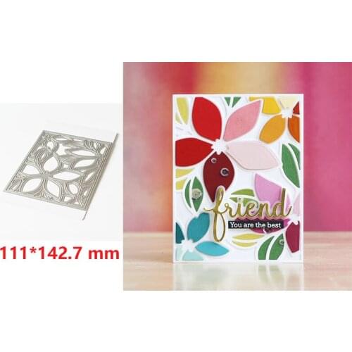 Metal cutting dies rectangle ornate floral die set cut mold Scrapbook cards making paper craft knife mould new 2020 arrival