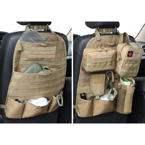 New Car Multifunctional Accessory Bag Seat Back Tactical Storage Bag Molle System Hanging Bag Convenient To Store Various Items