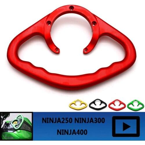 Motorcycle Passenger Hand Grips Hand Grip Tank Grab Bar Hand Grips Armrest for Kawasaki NINJA250 2008-2012 NINJA300 2013-2016