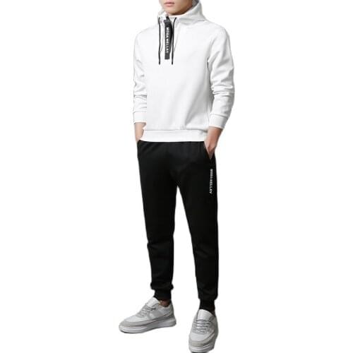 Autumn Mens Printed Hoodies+Pants Sets Hooded Sweatshirt+Sweatpants Men Tracksuits Hoodie Pant+Pullover Hoody Suits M-5XL