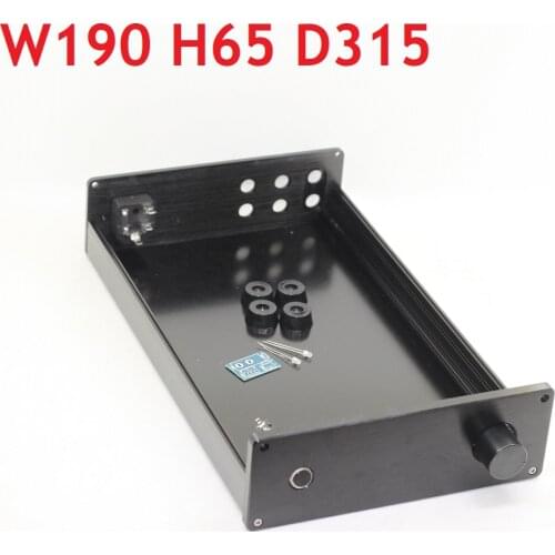 New DIY Amp Decoder Chassis DAC Headphone Amplifier Case Hifi Enclosure Preamp Aluminum Box D315 W190 H65 WA2