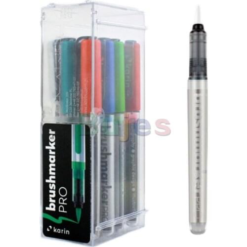 Original poland Karin Marker brush marker PRO11 basic color set flexible soft pen for artist drawing watercolor pen art supplies