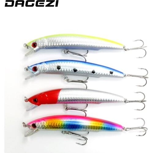 DAGEZI 4PCS/Lot Minnow Fishing Lures DeepSwim Saltwater Hard Bait 15CM/18G Artificial Baits Minnow Fishing Spoon Wobbler Pesca
