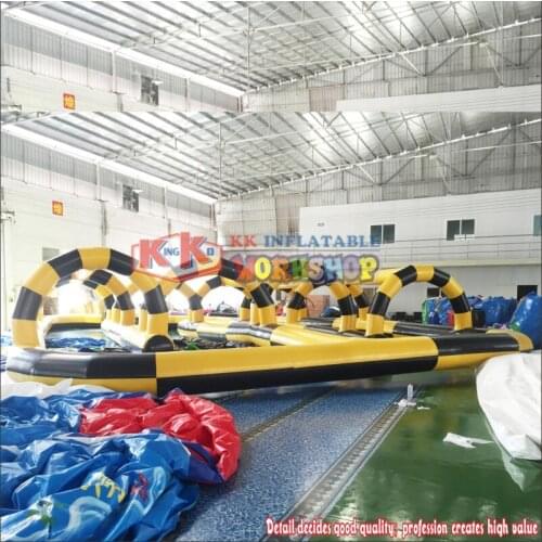 School Playground Inflatable Racing Go Karts Track Bumper Car Air Racing Track