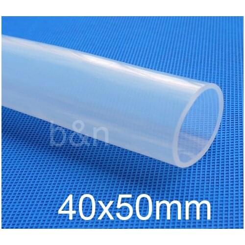 40mm ID 50mm OD 40x50 Transparent Food Grade Medical Use FDA Silicone Rubber Flexible Tube / Hose silicon tubing