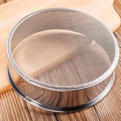 Kitchen Fine Mesh Flour Sifter Professional Round Stainless Steel Flour Sieve Strainer Sifters Best for Kitchen Baking Tea