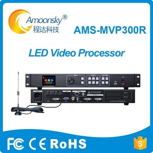 Led display scaler ams-mvp300R led video wall processor support remote control switching for full color led display screen