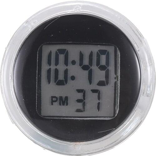 1PC Universal Motorcycle Motorbike Mini Digital Clock Stick-On Plastic Waterproof Watch For Moto Styling
