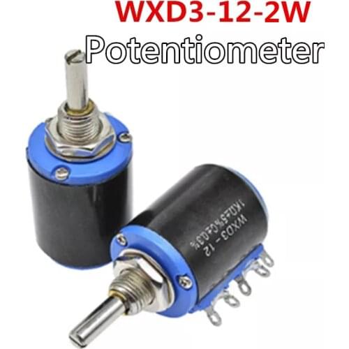 1pcs WXD3-12-1W 100 220 470 1K 2K2 3K3 4K7 10K 22K 33K 47K Ohm 100R 220R 470R 2.2K 3.3K 4.7K WXD3-12 1W Potentiometer