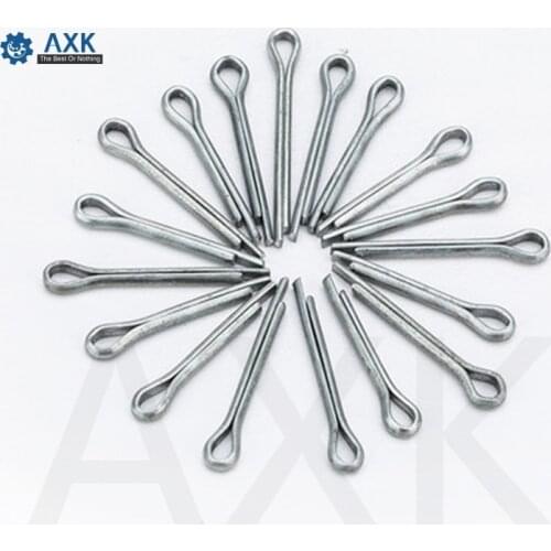 Plate Elastic Cotter Pin Steel 10/12/16/20/25/30/35/40mm M2.5/m3 50pcs M2 M3 Link Split With Inc U Shape Open Material Carbon