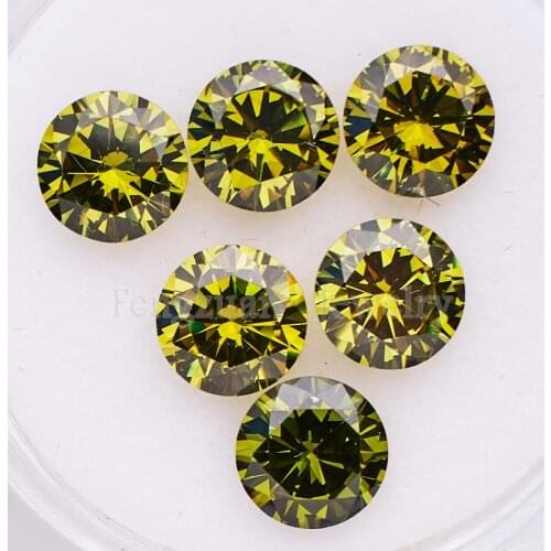 100pcs 0.7~10mm Cubic Zircon Stone 5A White Round Machine Cut Lab Created Loose Cubic Zirconia Gemstone for Jewelry