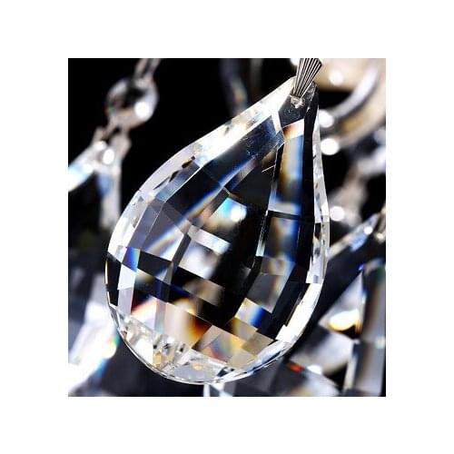 120Pcs 50mm Clear Teardrop Almond Pear Matrix Crystal Prism Free Shipping