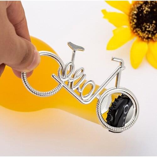 200PCS Creative Metal LOVE Bicycle Beer Opener Advertising Promotional Gifts Home Hotel Wine Gifts