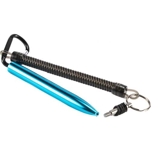 80%HOTWorm Rig Tool Anti-lost Wear-resistant Aluminium Alloy Wacky Worm Rig Tool with 100 O-Rings for Fishing