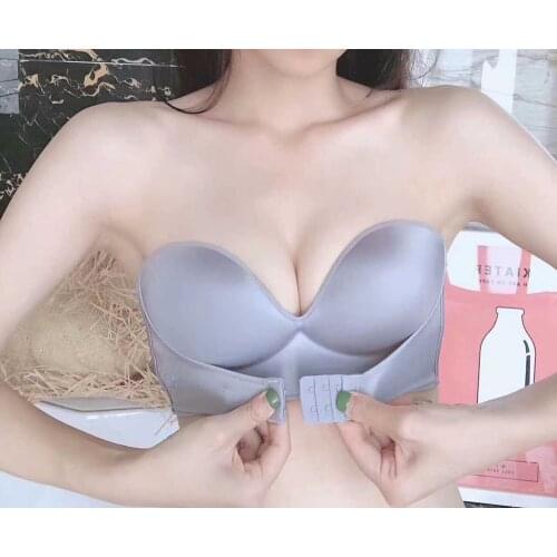 2020 New Womens fashion wireless strapless push up bra Sexy strapless invisible bra charm lingerie seamless bralette top