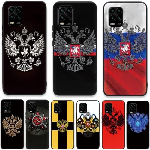Russia Russian Flags Emblem Case For Xiaomi Poco M3 F3 X3 NFC Redmi Mi Note 9 8 10 11 9S 8T 10T 10 S Lite 7 6 5 9A Pro Max Funda