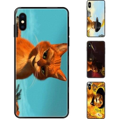 Shrek Puss In Boots Les Jeunes Black Soft TPU Case Coque Cover For Galaxy S20 S10e S10 S9 S8 S7 S6 S5 edge Lite Plus Ultra