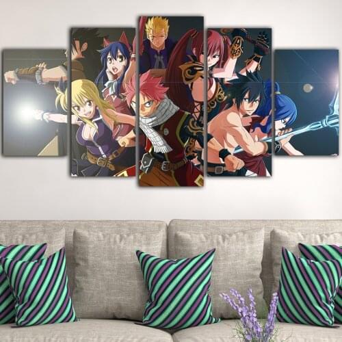 Canvas Painting Wall Art Fairy Tail HD Printing Poster Home Decorative Hot Animation Figure Modern Living Room Modular Pictures