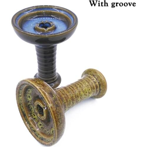 Ceramic Phunnel Hookah Bowl Funnel Hookha Flavor Cup Narguile Accessory Shisha Holder Nargila Container Nargile Parts for Burner