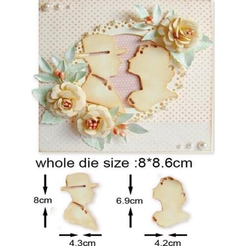 Men kiss women Metal Cutting Dies Crafts Stencils For Paper card Scrapbooking making Embossing Dies Cuts