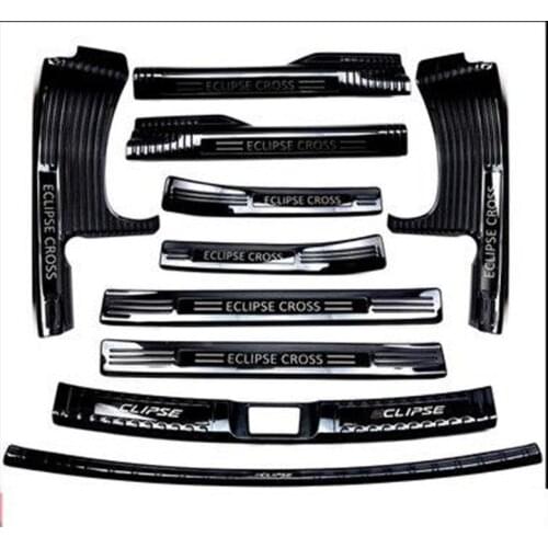 Stainless steel car Scuff Plate/Door Sill Door Sill Rear Bumper Protector Sill for Mitsubishi Eclipse Cross 2018 Car styling
