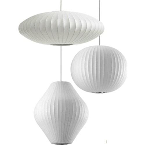 Nordic Danish Silk Pendant Light Staircase Dining Hall Bar Clothing Shop Pendant Lamp Lantern Lampshade Restaurant Tatami Lustre