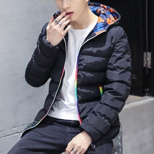 New Style Hooded Casual Thick Cotton-padded Clothes Mens Thick Short Plus-size Camouflage down Feather Cotton-padded Clo