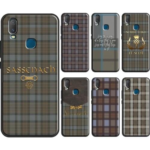 Outlander Fraser Tartan Plaid Sassenach Cover For Vivo V20 SE Y11 2019 Y1S Y12 Y17 Y30 Y50 Y81 Y91C V11 Y20 i V17 Neo Phone Case