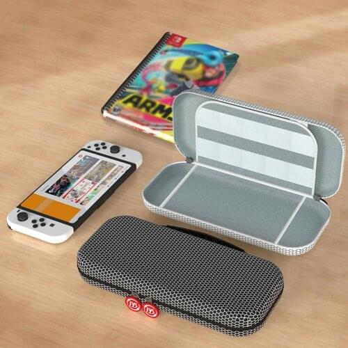 Carrying Case For Nintendo Switch Protective Case Cover Storage Bag EVA Black For Switch OLED Travel Portable Pouch Accessory