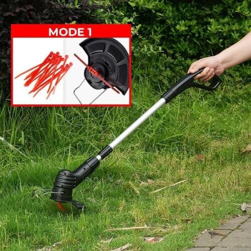 Portable Smart Wireless Electric Lawn Mower Lithium Battery Weeding USB charging Length Adjustable Pruning Cutter Grass Trimmer