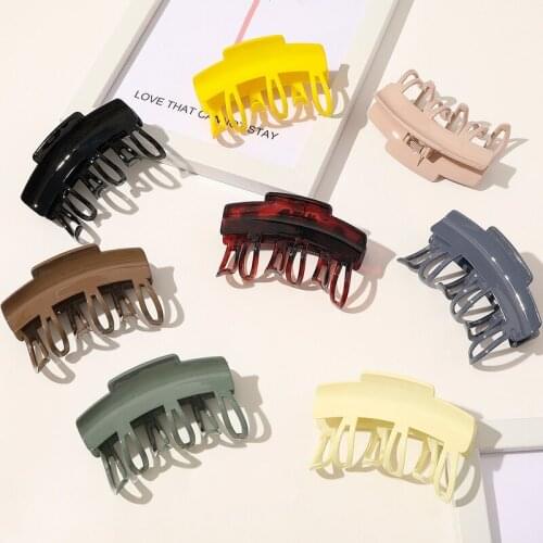 Vintage Claw Clip Hairclip Simple Colorful Hair Clips for Women Hair Clip Crab for Hair Girls Hair Barrettes Hair Accessories
