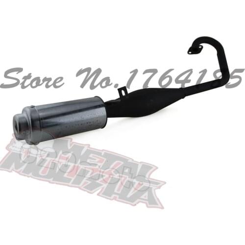 High performance 49cc pocket bike exhaust pipe Hot selling mini scooter muffler sets 49cc scooter spare parts